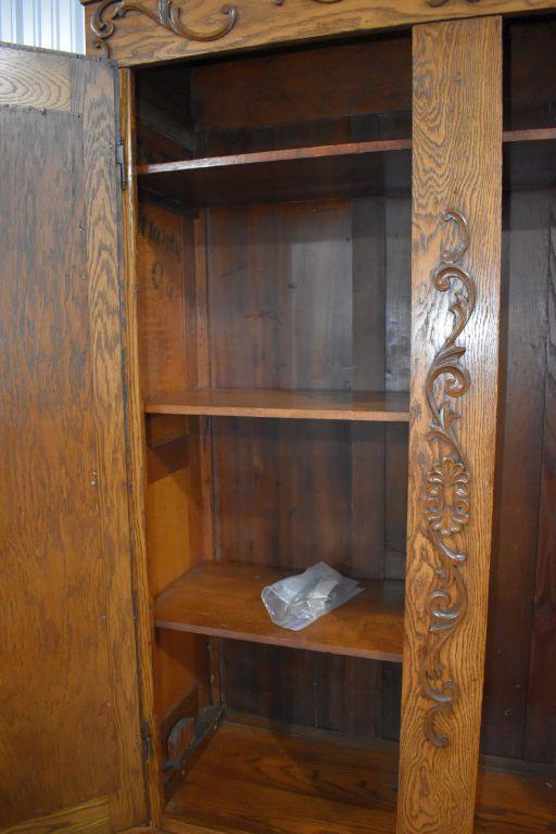 Fancy Oak Knock Down Double Door Wardrobe