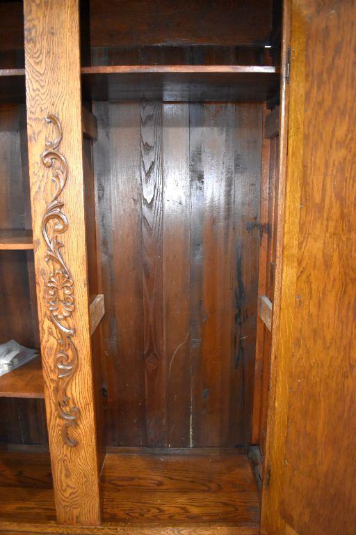 Fancy Oak Knock Down Double Door Wardrobe