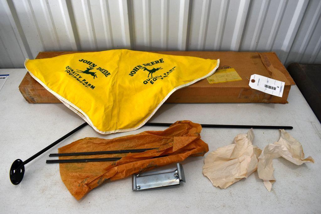 Original John Deere Pedal Tractor Canopy with original shipping box and brackets