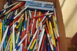 Large Assortment of Pens and Pencils