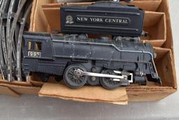 Marx train cars and tracks