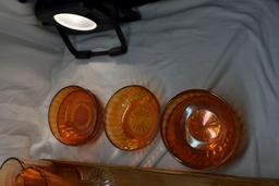 Assortment of carnival glass