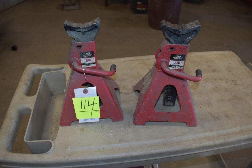 Set Of 3 Ton Jack Stands