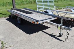 2014 Newmans Industries One place, Sled Bed Snowmobile Trailer, 2200 lb axle,