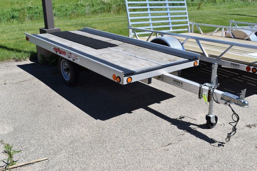 2014 Newmans Industries One place, Sled Bed Snowmobile Trailer, 2200 lb axle,