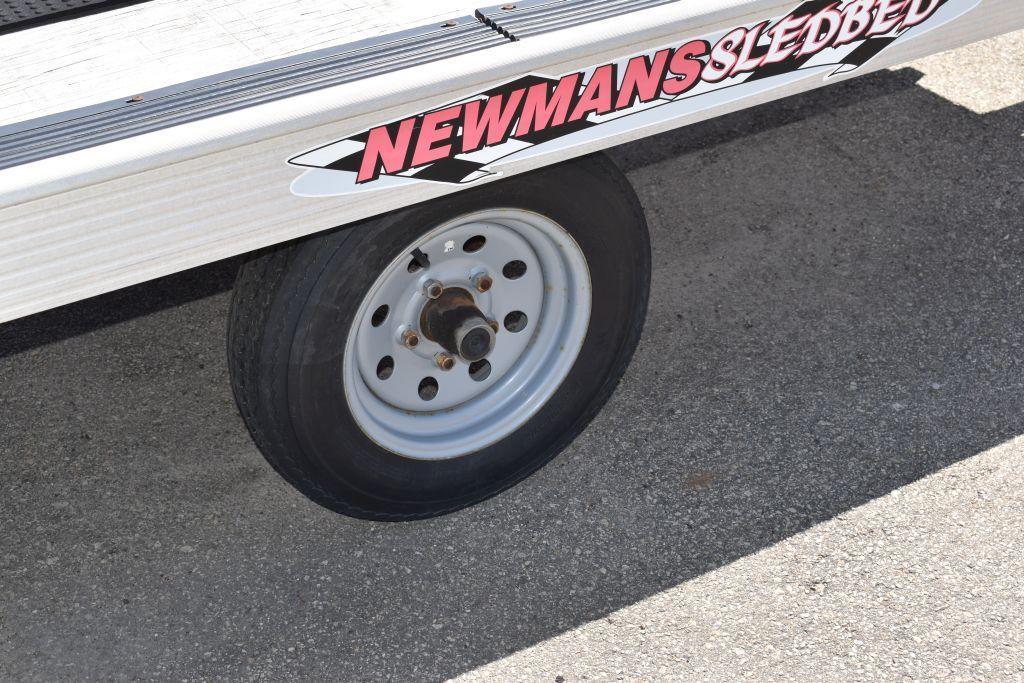 2014 Newmans Industries One place, Sled Bed Snowmobile Trailer, 2200 lb axle,