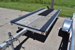 2014 Newmans Industries One place, Sled Bed Snowmobile Trailer, 2200 lb axle,