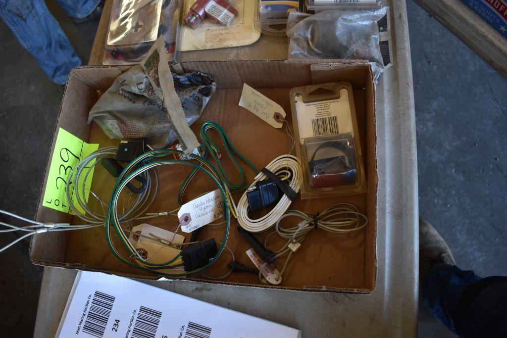 Assortment OF Trailing Wiring Converters, Brake Parts, Break Aways