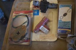 Assortment OF Trailing Wiring Converters, Brake Parts, Break Aways