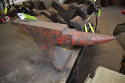 Table Top Anvil With Horn, 22" long x 9" tall, 50lb
