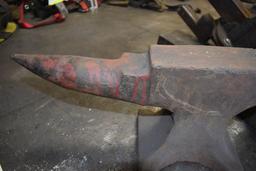 Table Top Anvil With Horn, 22" long x 9" tall, 50lb