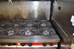 Vulcan Snorkel Gas Stove/Oven, 10 Burner, 2 Oven, 31" wide x 60" long x 60" high