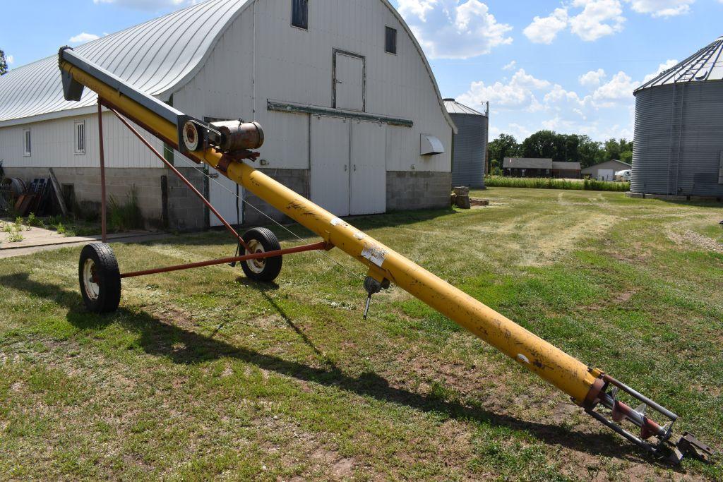 Mayrath 8"x26' Auger, 7.5hp, Very Good Flitting