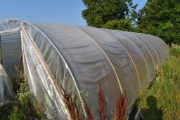 14'x45' hoop greenhouse with fan (No motor), Buyers responsible for removal, must be
