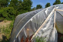 14'x45' hoop greenhouse with fan (No motor), Buyers responsible for removal, must be