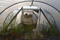 14'x45' hoop greenhouse with fan (No motor), Buyers responsible for removal, must be