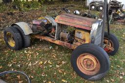 Chassis with Wisconsin Gas Engine, non-running, no title, no registration...