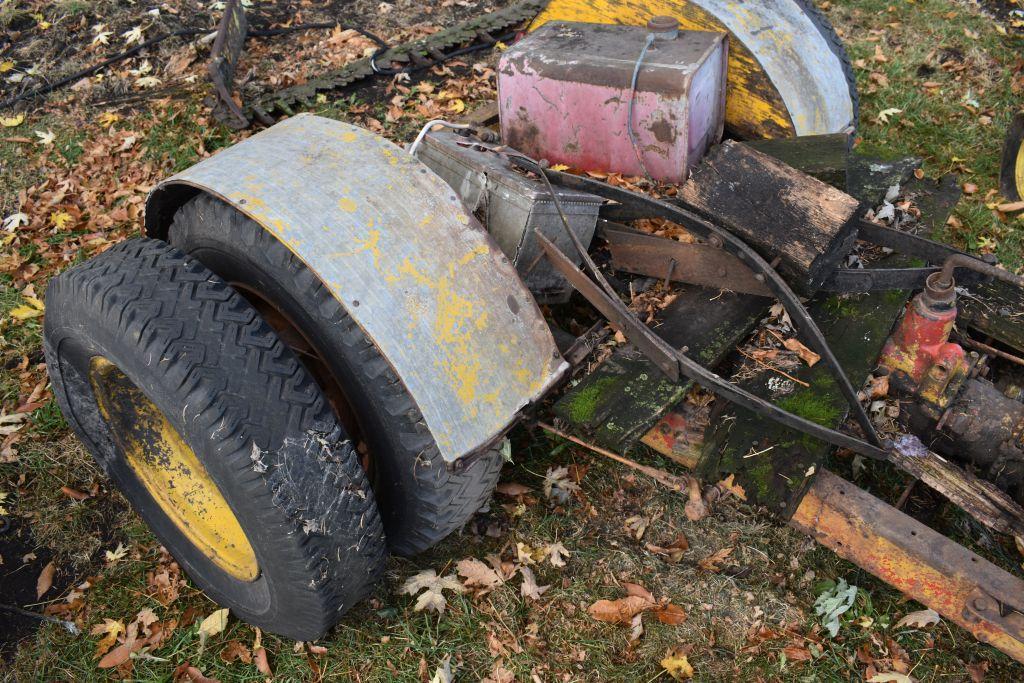 Chassis with Wisconsin Gas Engine, non-running, no title, no registration...