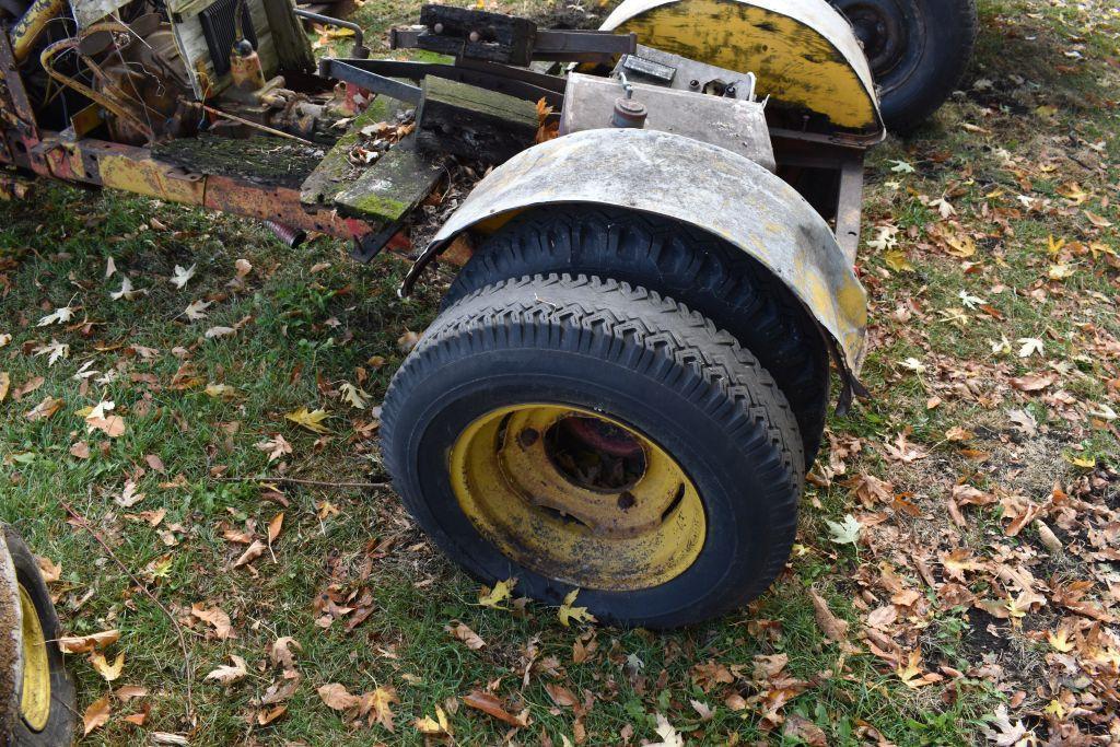 Chassis with Wisconsin Gas Engine, non-running, no title, no registration...