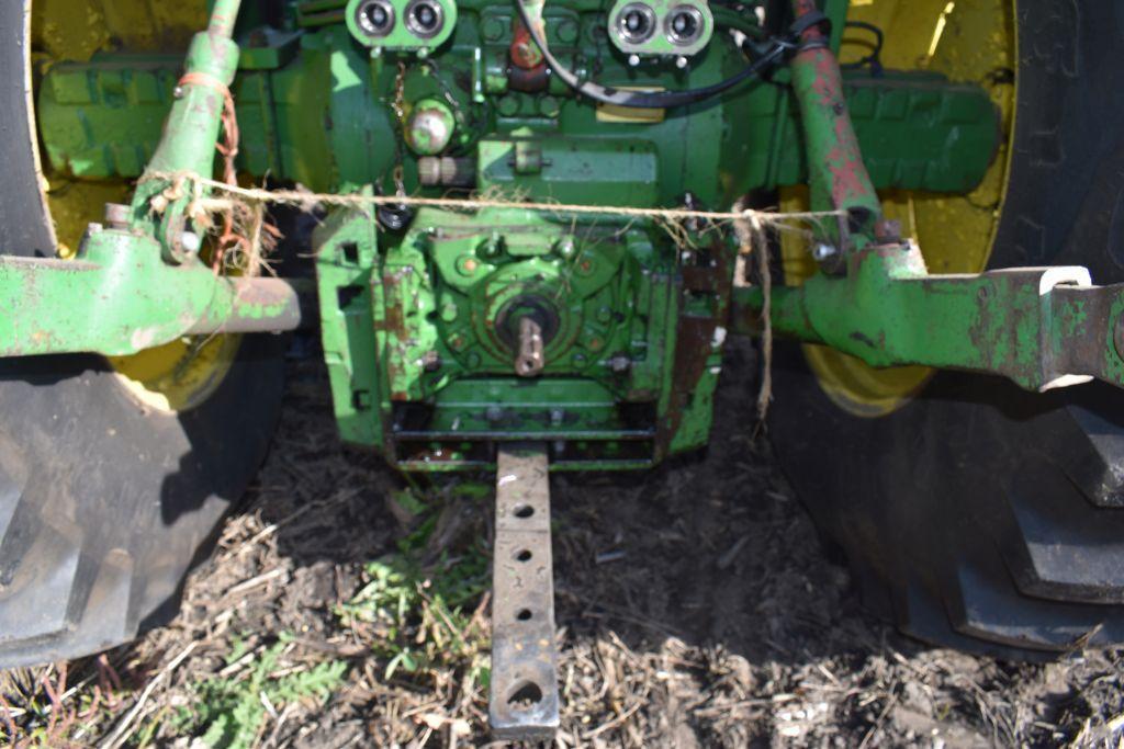 John Deere 4020 Diesel 2WD Tractor, 1178 Hours Showing, 18.4x34 Tires at 95%, Power Shift, Open