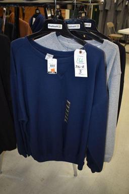 (3) Carhartt 3XL Regular Sweatshirts