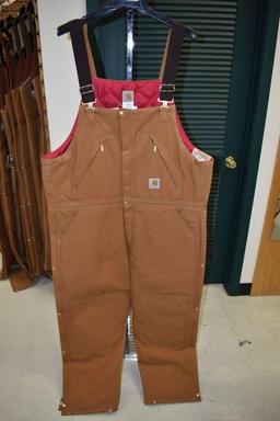 Carhartt Bib Overalls Fully Insulated Size 38x30