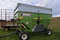 Parker 2600 Gravity Flow Wagon 400 Bushel, Sight Glass, 11 Ton Running Gear, Flotation Tires