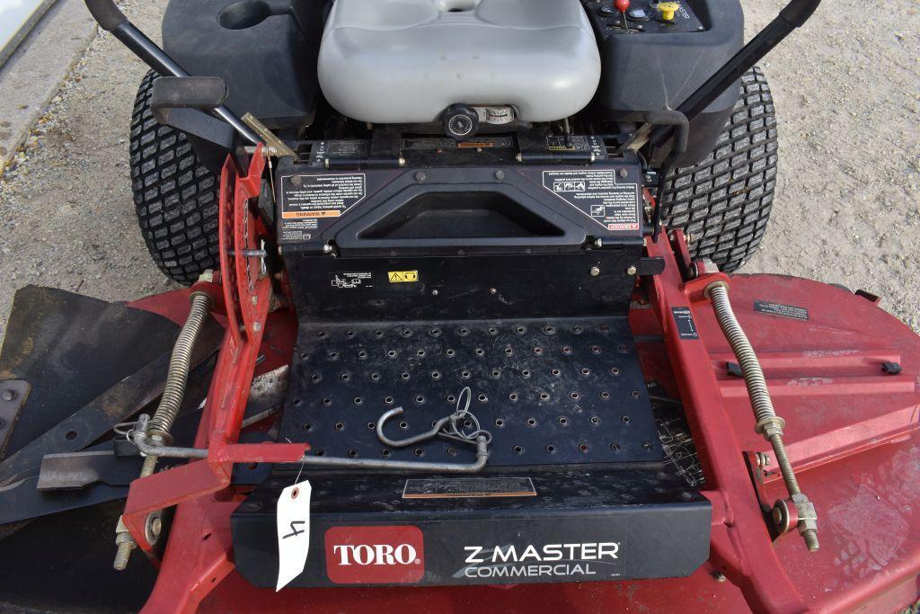 Toro Z Master Commercial Zero Turn Mower, 72" Deck, 796 Hours, Liquid Cooled, Kawasaki 745CC,