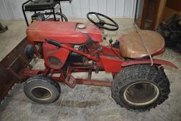 Wheel Horse Garden Tractor Model 753, Round Fender, Tire Chains, Motor is Free, Kohler Single