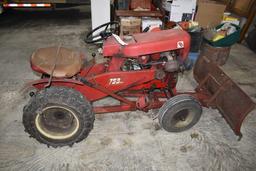 Wheel Horse Garden Tractor Model 753, Round Fender, Tire Chains, Motor is Free, Kohler Single