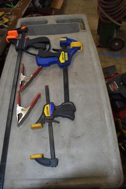 Assortment Of Irwin Quick Grips and other Clamps