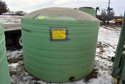 1550 Gallon Poly Tank