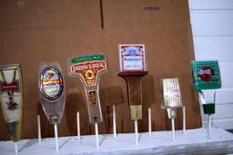 (6) Budweiser Beer Tap Handle Markers