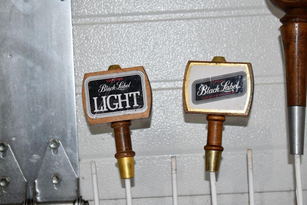 Carling Black Label Beer and Black Label Light Beer Tap Handle Markers (4 Total)