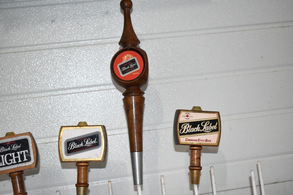 Carling Black Label Beer and Black Label Light Beer Tap Handle Markers (4 Total)