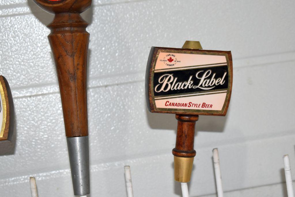 Carling Black Label Beer and Black Label Light Beer Tap Handle Markers (4 Total)