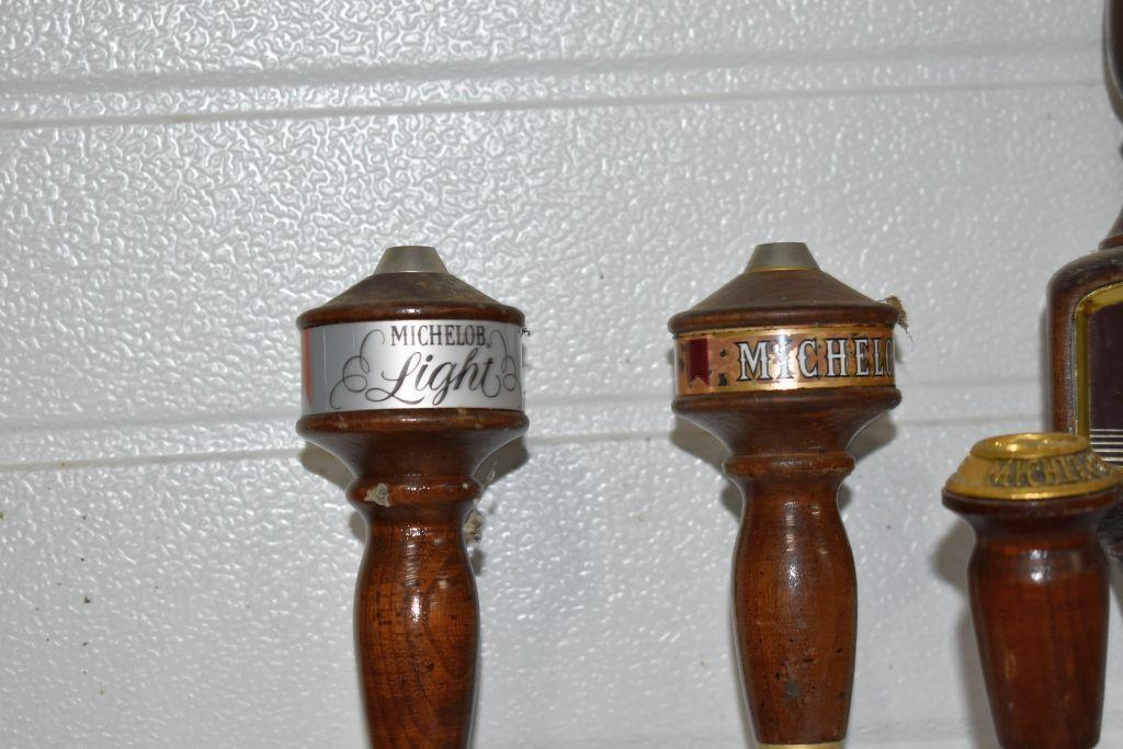 Michelob Beer, Light, Classic Dark Beer Tap Handle Markers (6 Total)