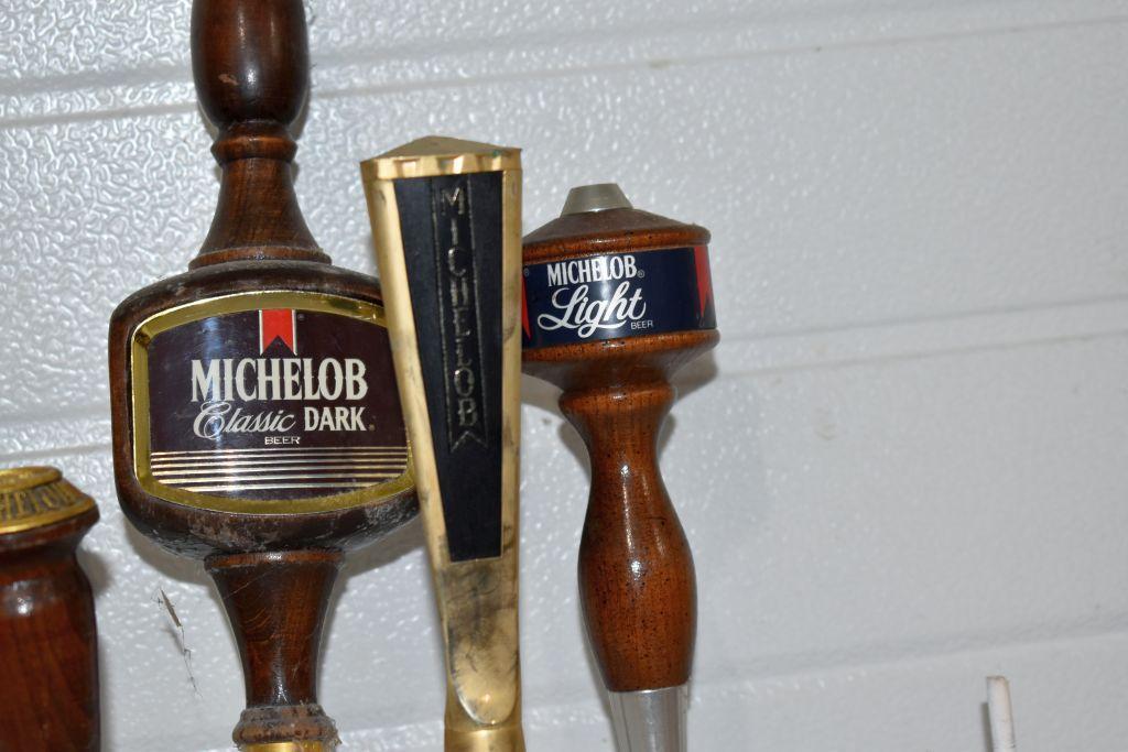 Michelob Beer, Light, Classic Dark Beer Tap Handle Markers (6 Total)