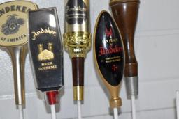 Pabst Andeker Draught Supreme Beer Tap Handle Markers (7 Total)