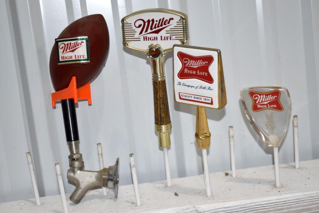 Miller High Life Beer Tap Handle Markers (4 Total)