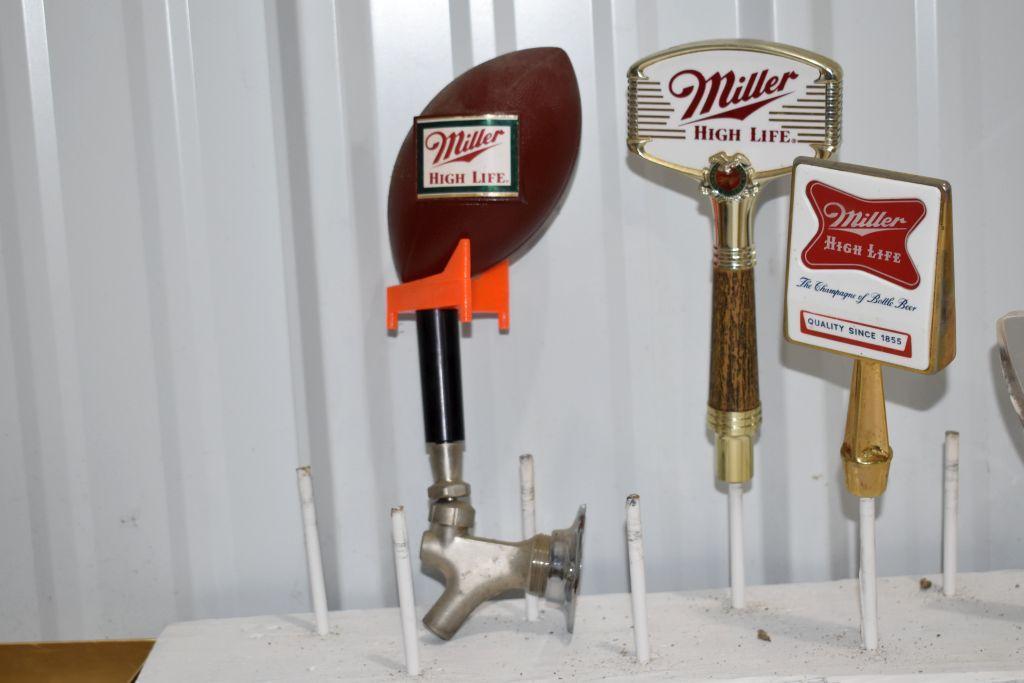 Miller High Life Beer Tap Handle Markers (4 Total)