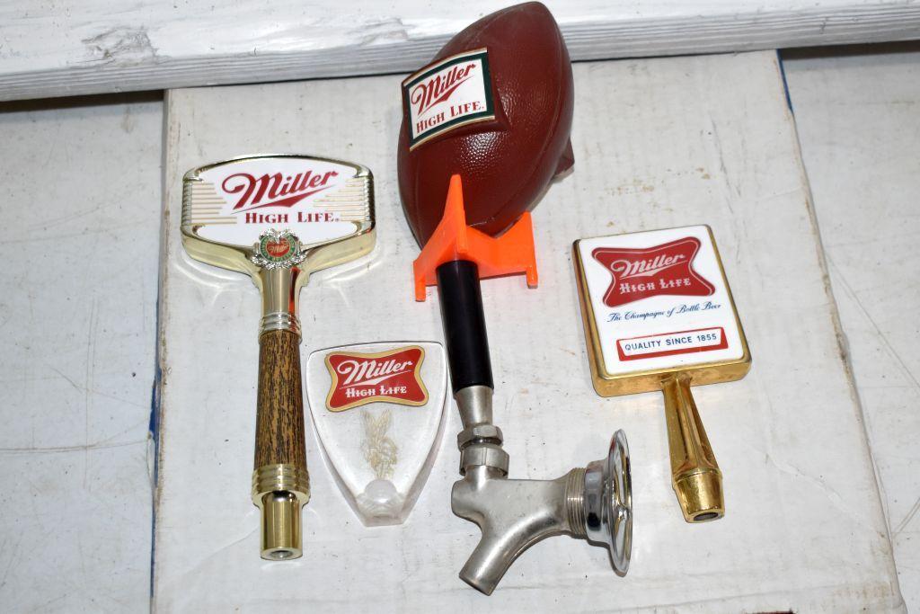 Miller High Life Beer Tap Handle Markers (4 Total)