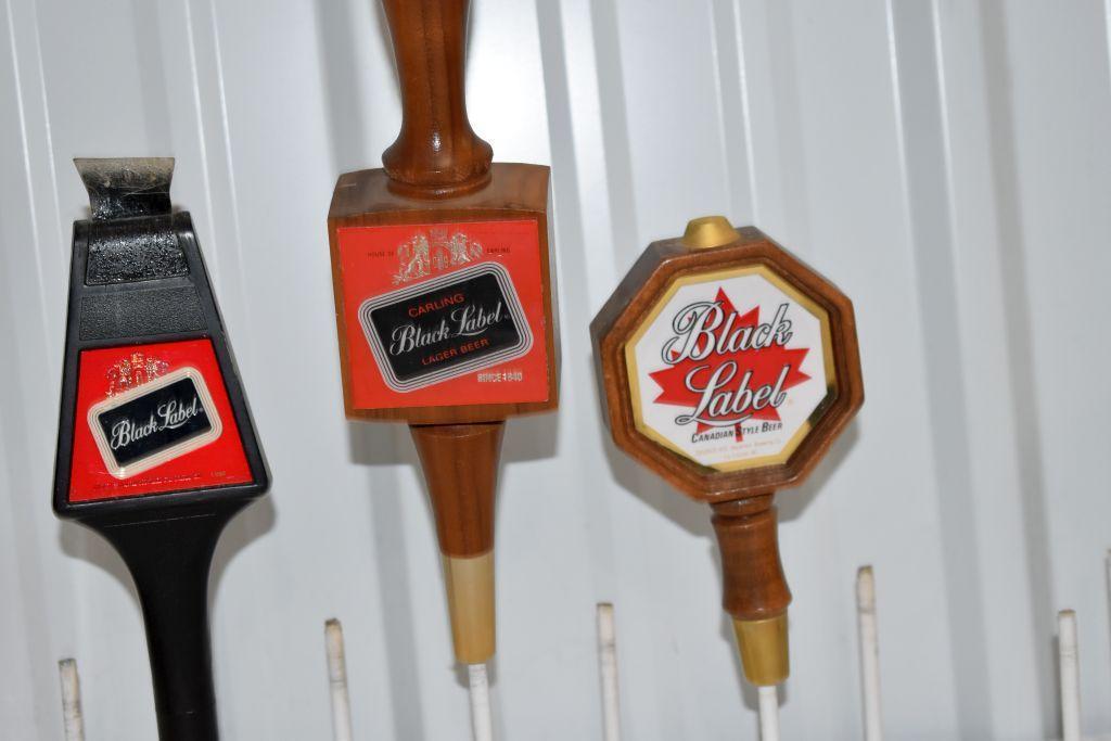 Black Label Tap Handle Markers (4 Total)