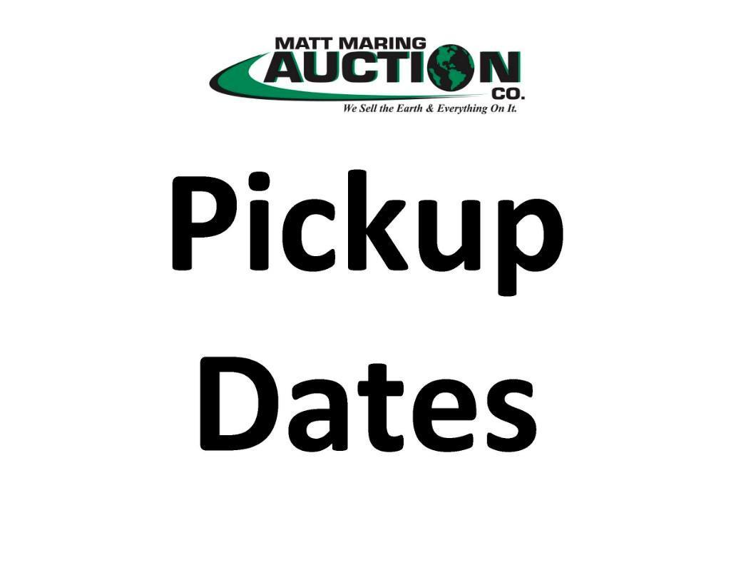 Payment & Pick Up Date