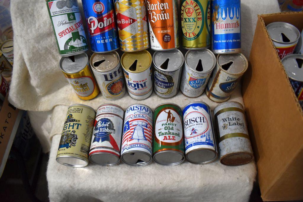Assortment Of Aluminum And Metal Topped Cans (2) Boxes Total)