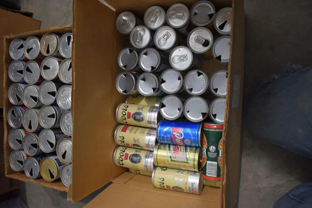 Assortment Of Aluminum And Metal Topped Cans (2) Boxes Total)