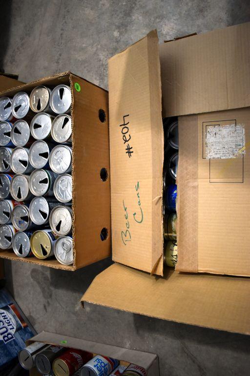 Assortment Of Aluminum And Metal Topped Cans (2) Boxes Total)