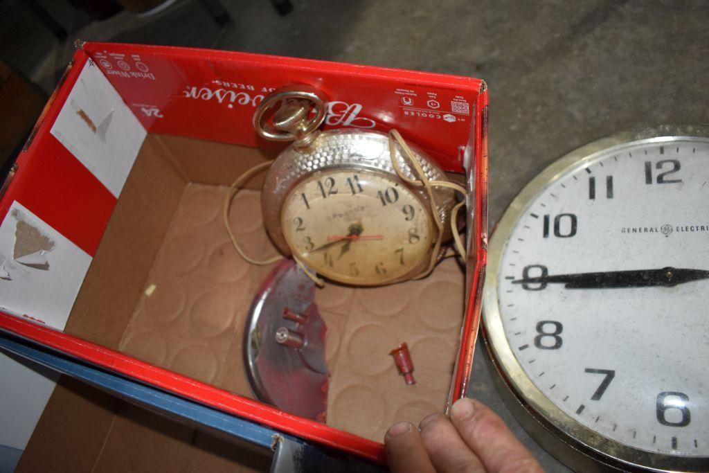 (2) Boxes Of Electric Clocks
