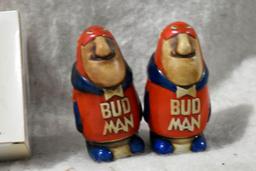 (2) Budman Mugs And (2) Budman Salt and Pepper Shakers