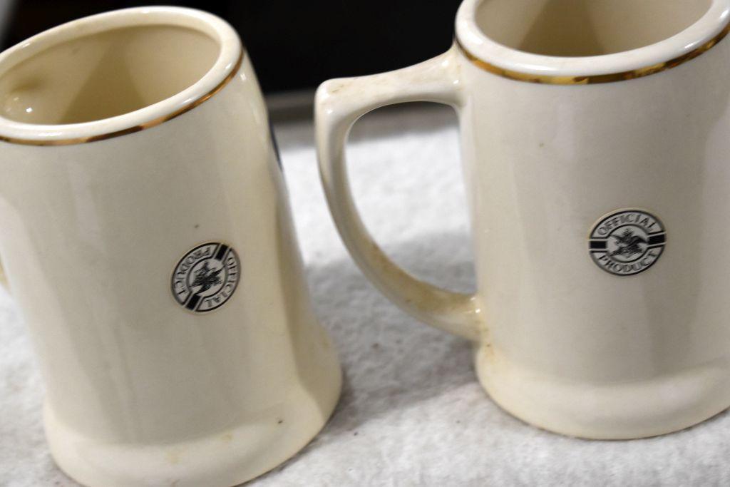 (2) Budman Mugs And (2) Budman Salt and Pepper Shakers